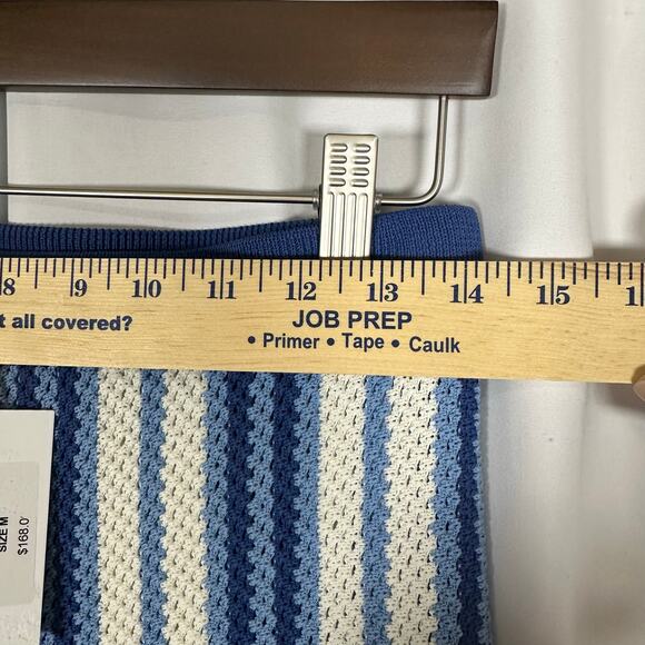 Solid & Striped Charlie Short Marina Blue Stripe Sz M Beach Pool CoverUp Coastal - Picture 7 of 8